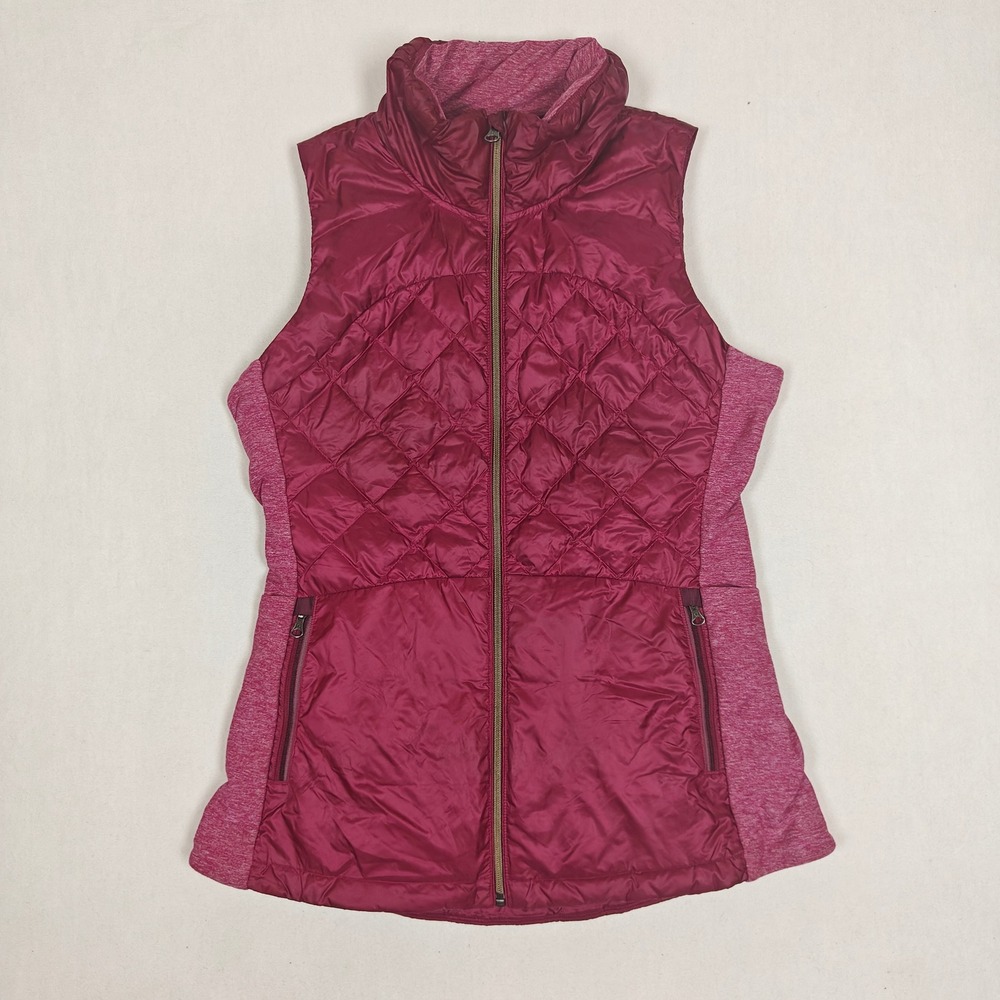 Lululemon Fluff Off Vest Pink Quilted Down Puffer Running Training Womens 8